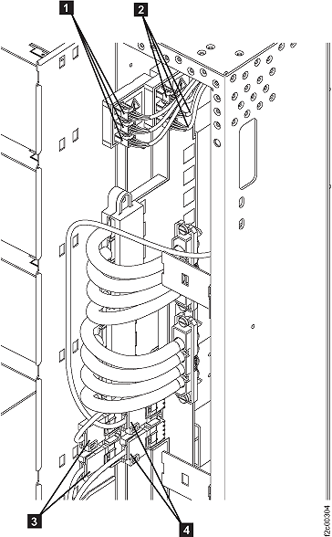5/12V bus bar top and middle cable connectors
