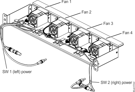 Laptop cooling tray assembly locations