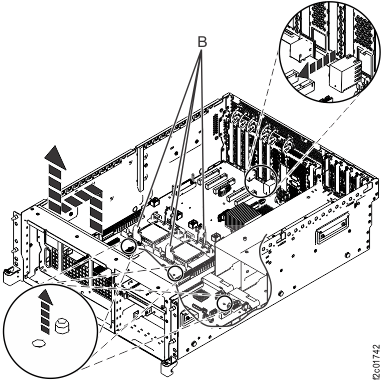 Removing the system backplane