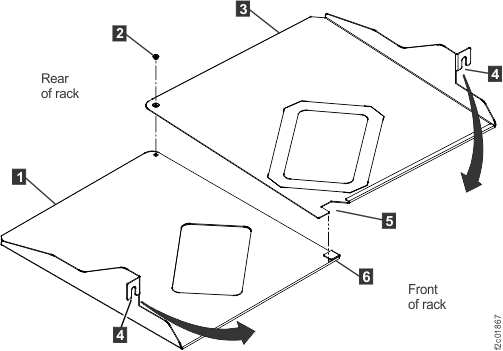 Ethernet switch tray air baffle (Model 961)