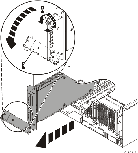 Pulling the CEC enclosure RIO card