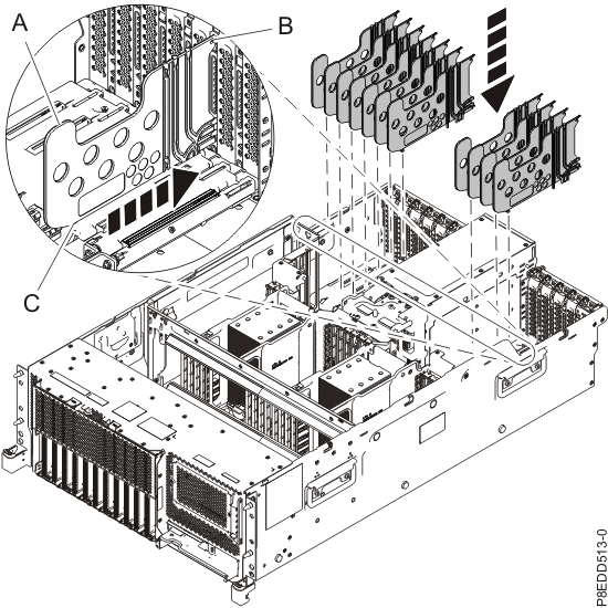 Installing the PCI adapter dividers