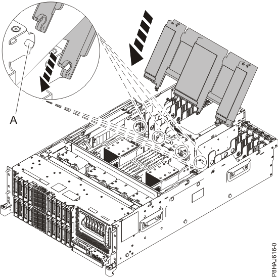 Replacing the air baffle
