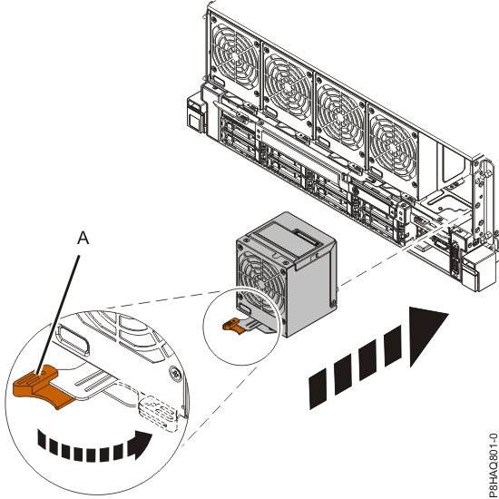 Replacing the front fan
